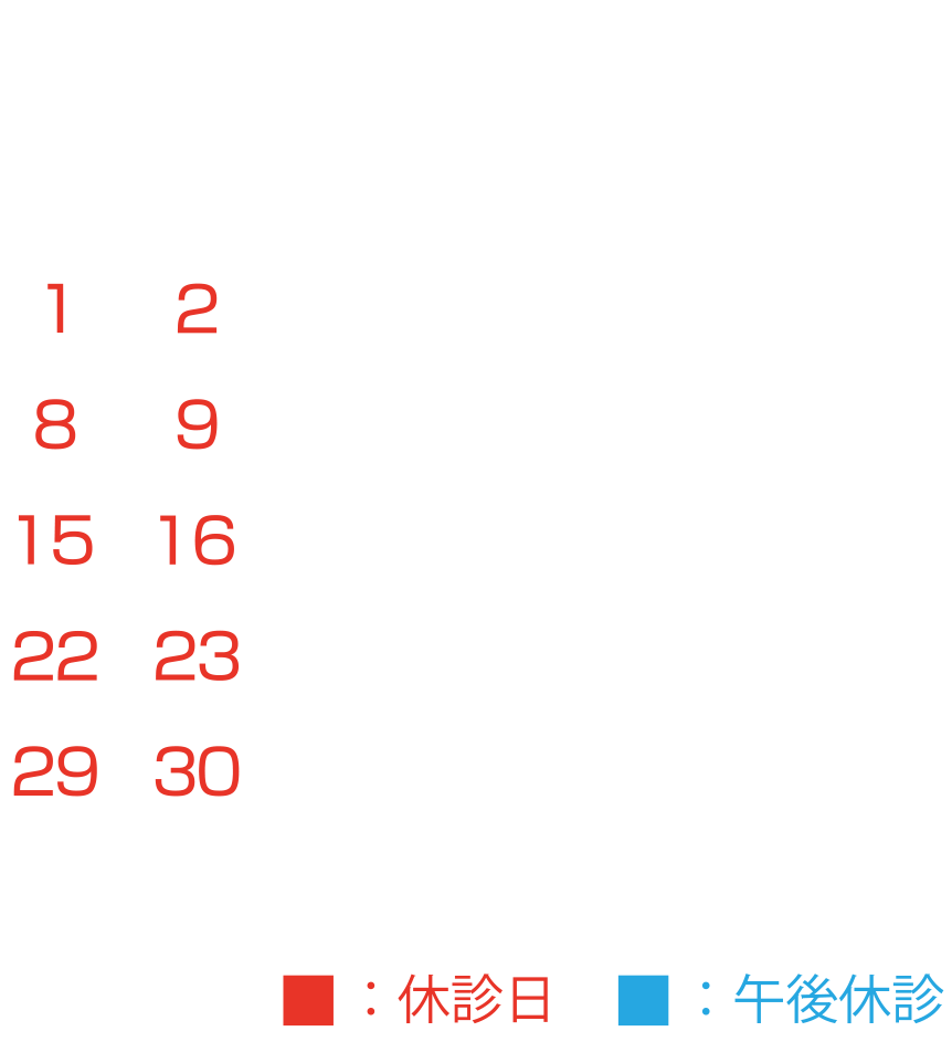 2022年11月カレンダー